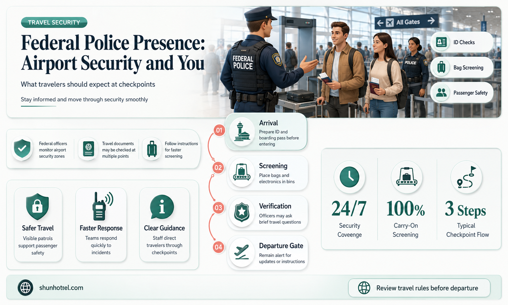 are there federal police at airports