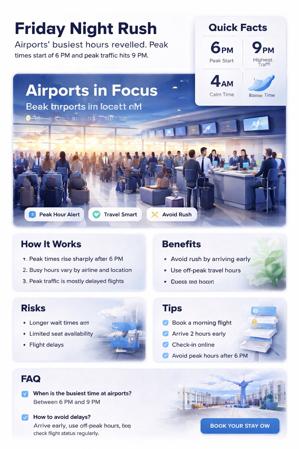 are airports busy on friday night