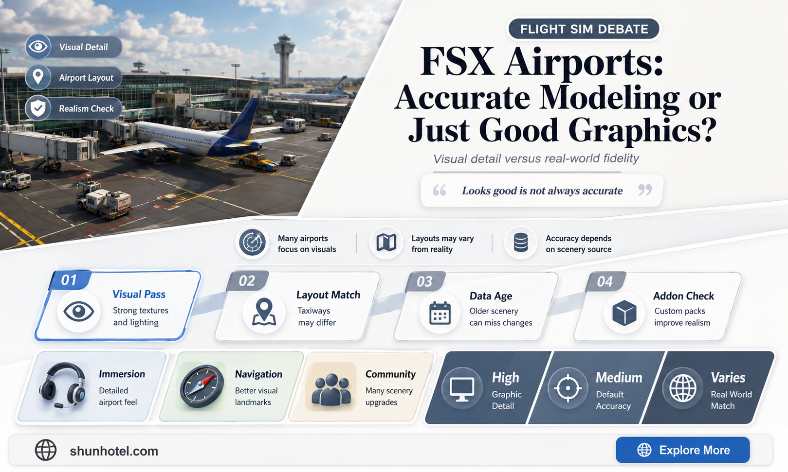 are the fsx airport modeled accurately