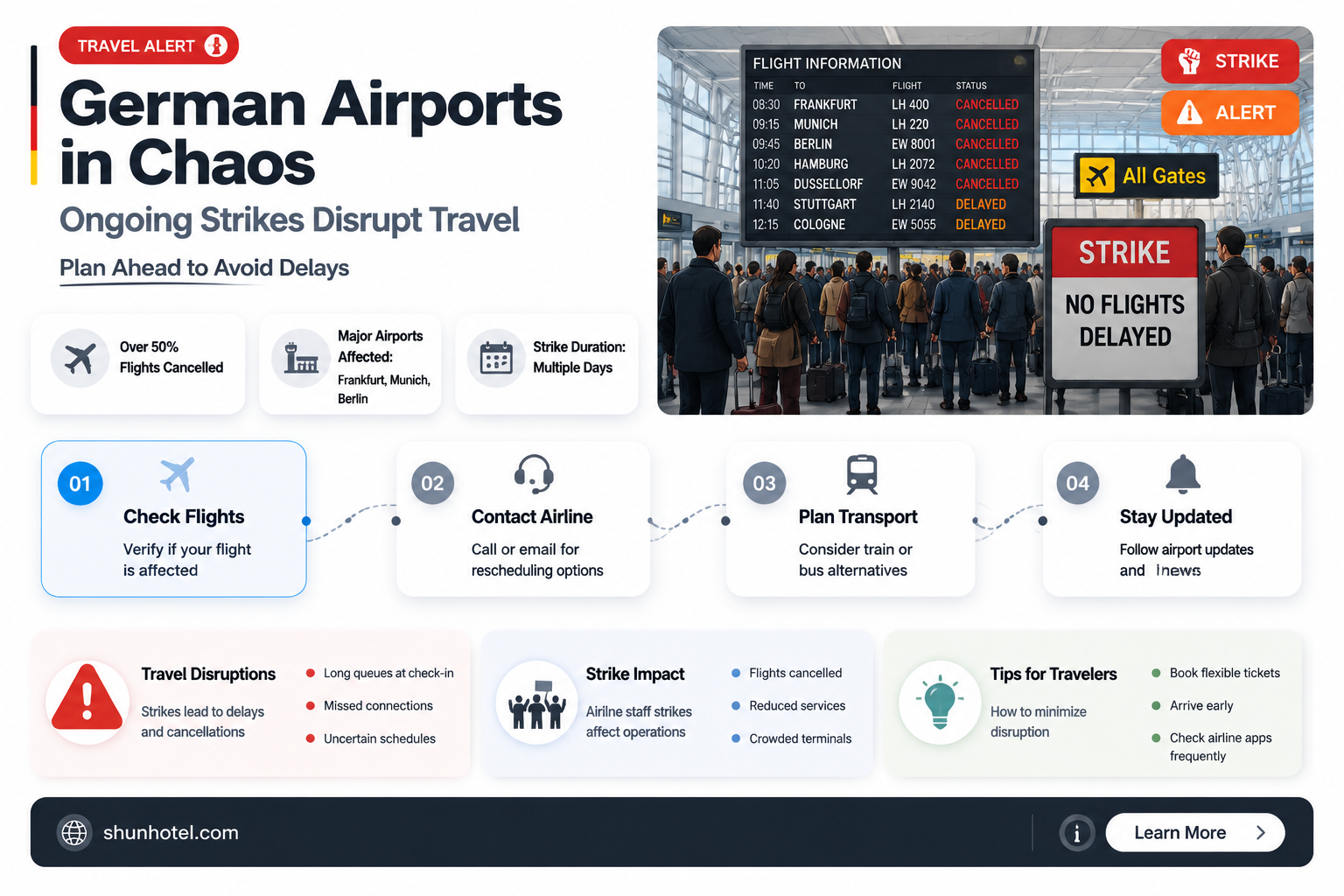are german airports still on strike