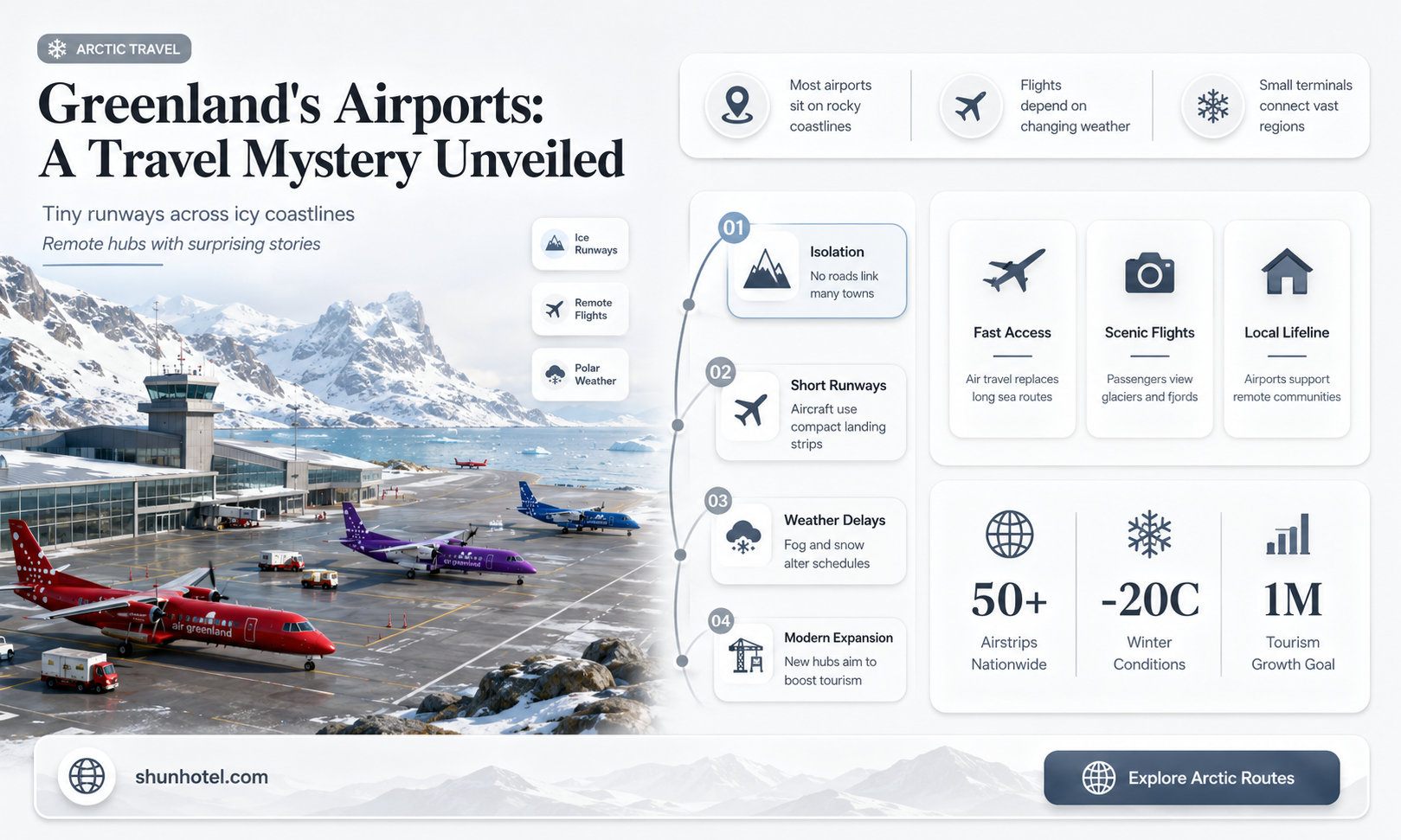 are there airports in green land