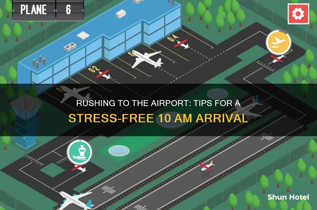 have to get to the airport by 10