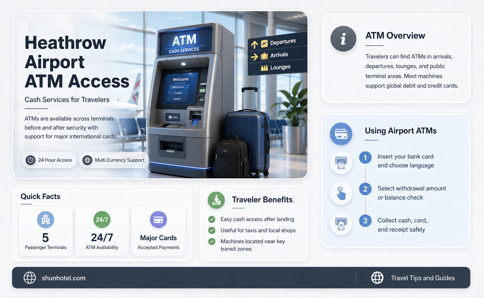 are there atms at heathrow airport