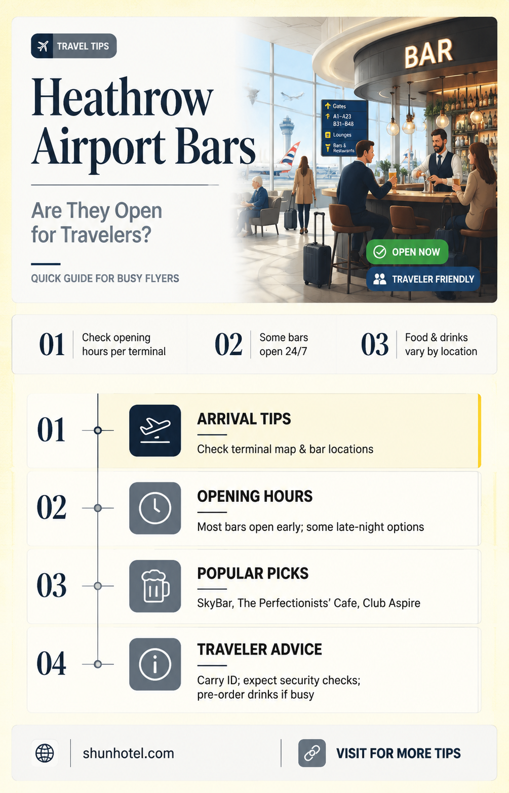 are bars open in heathrow airport
