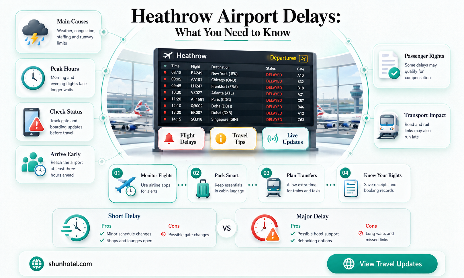 are there delays at heathrow airport