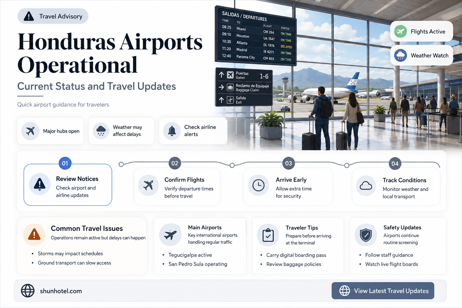 are airports in honduras open