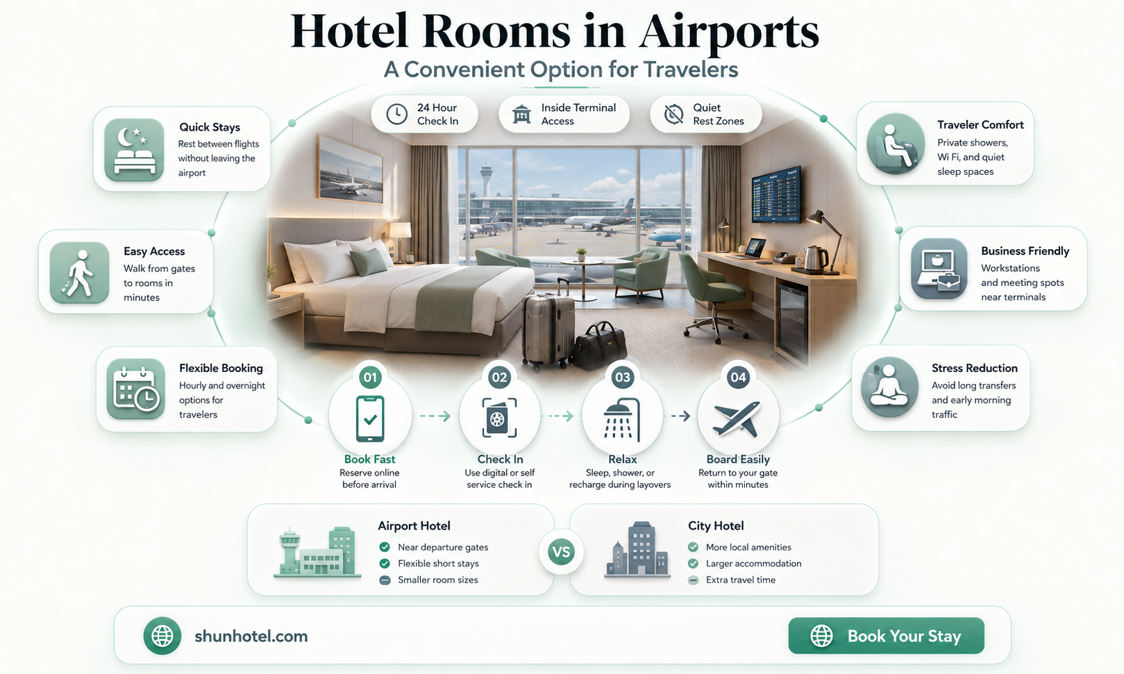 are there hotel rooms in airports