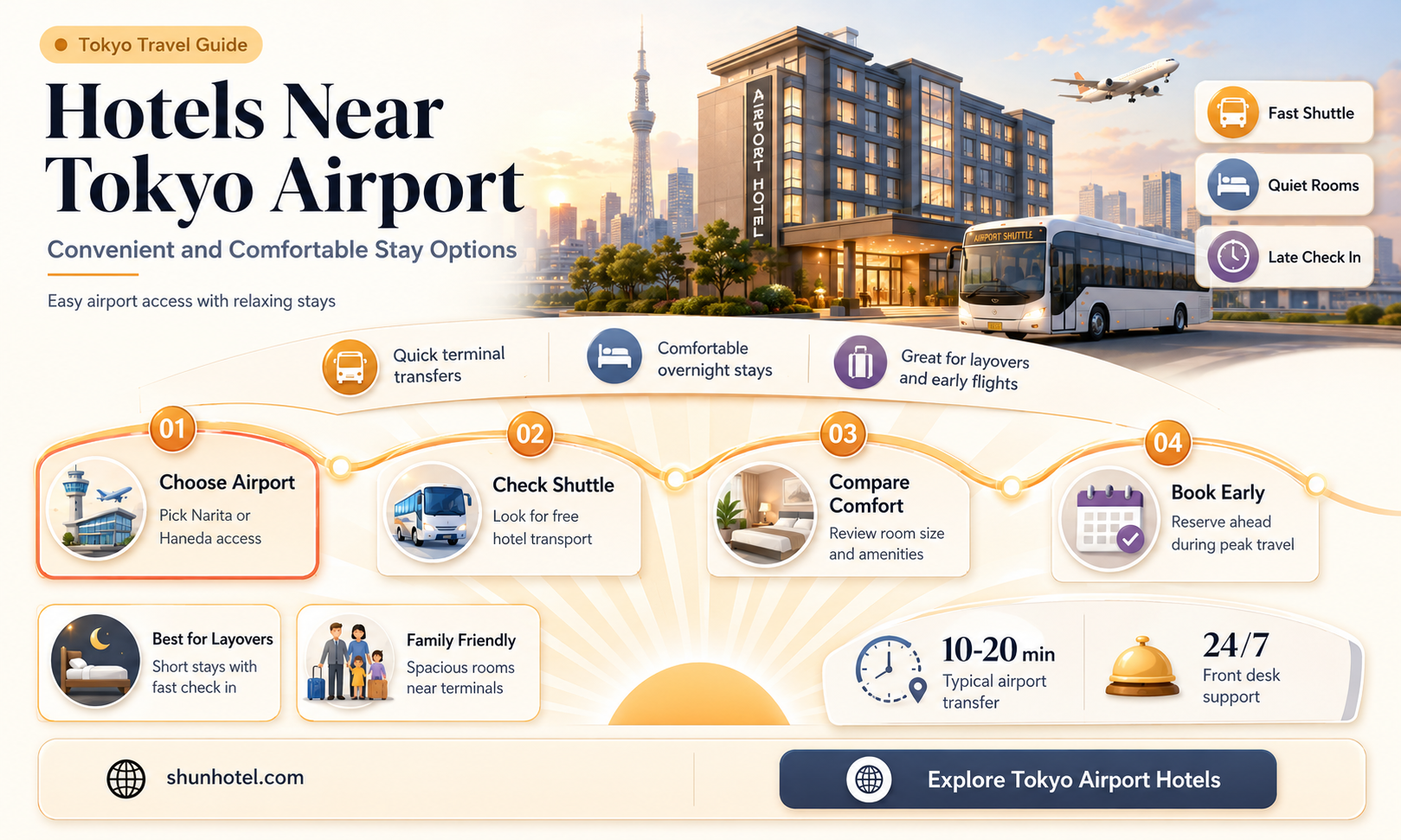 are there hotels around tokyo airport