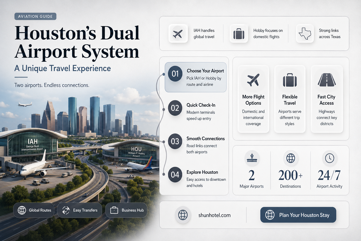 are there 2 airports in houston