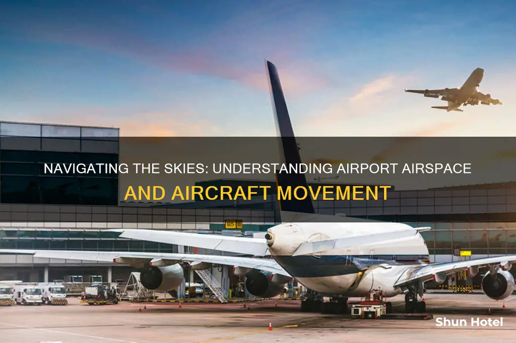 how airplanes fly around in the airport