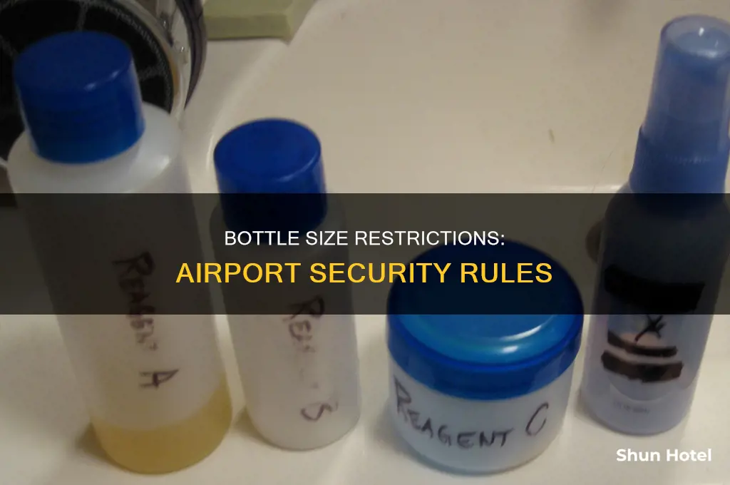 how big can bottle be to go through airport