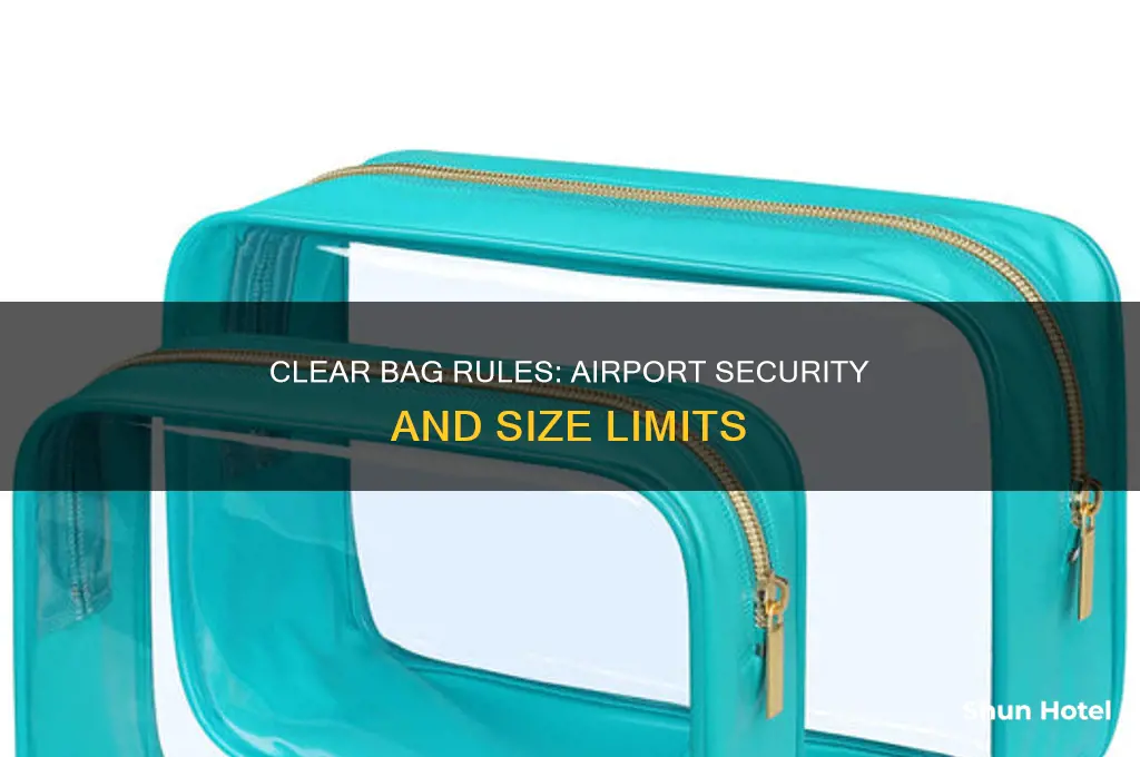 how big can clear bag be at airport