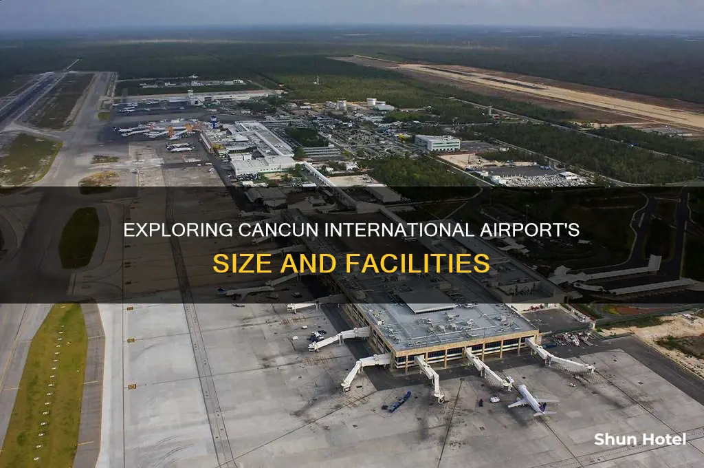 how big is cancun international airport
