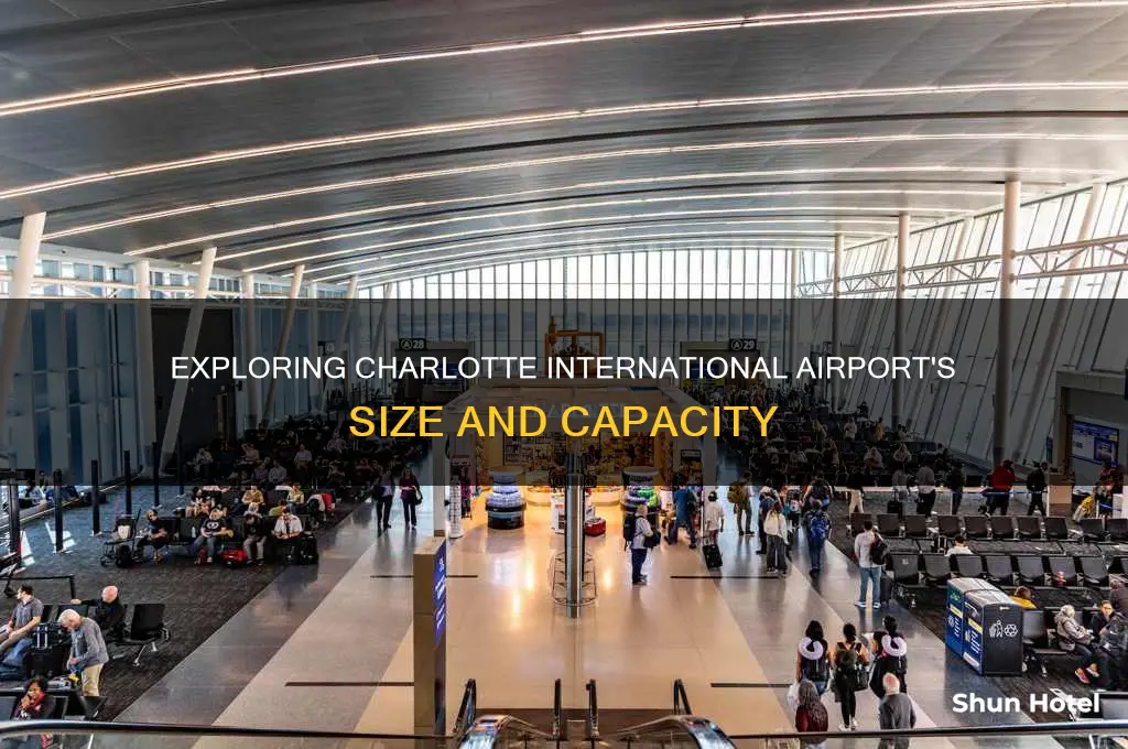how big is charlotte international airport