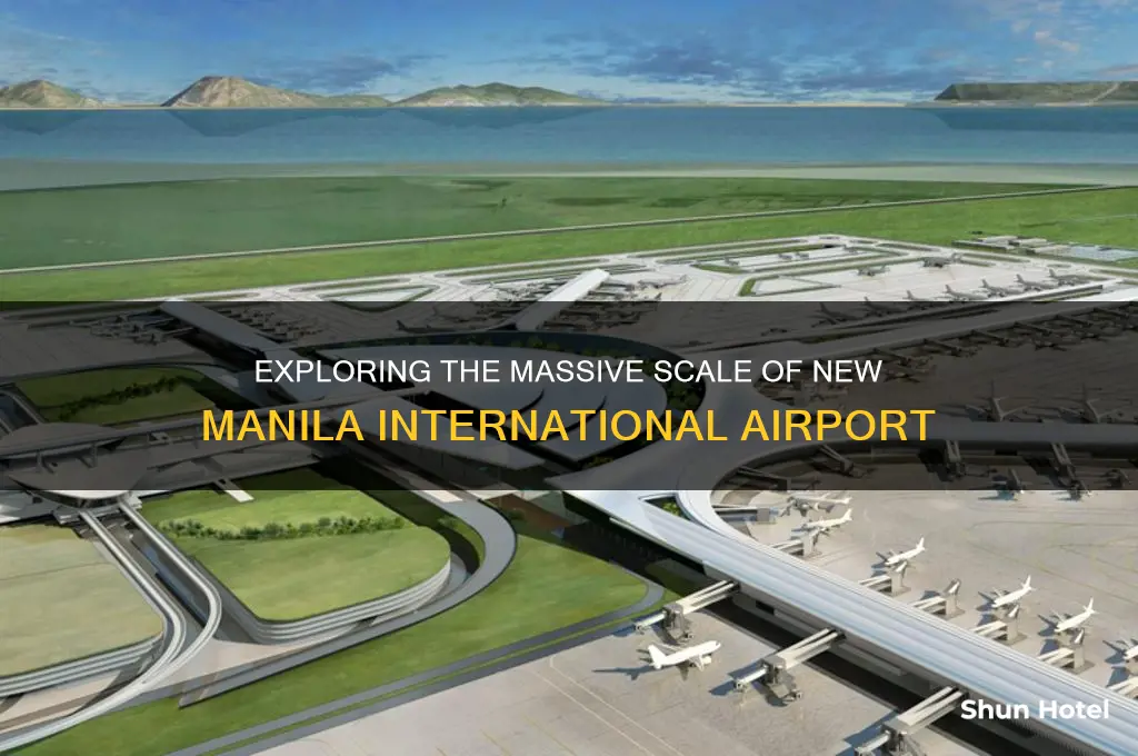 how big is new manila international airport