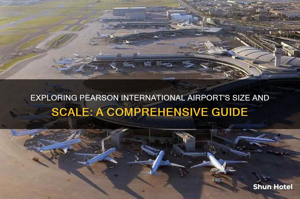 how big is pearson international airport