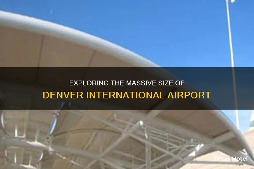 how big is the denver international airport
