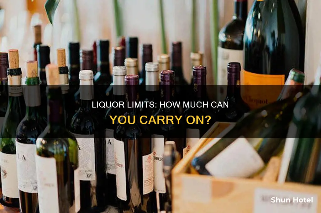 how bigof liquor can you bring in the airport