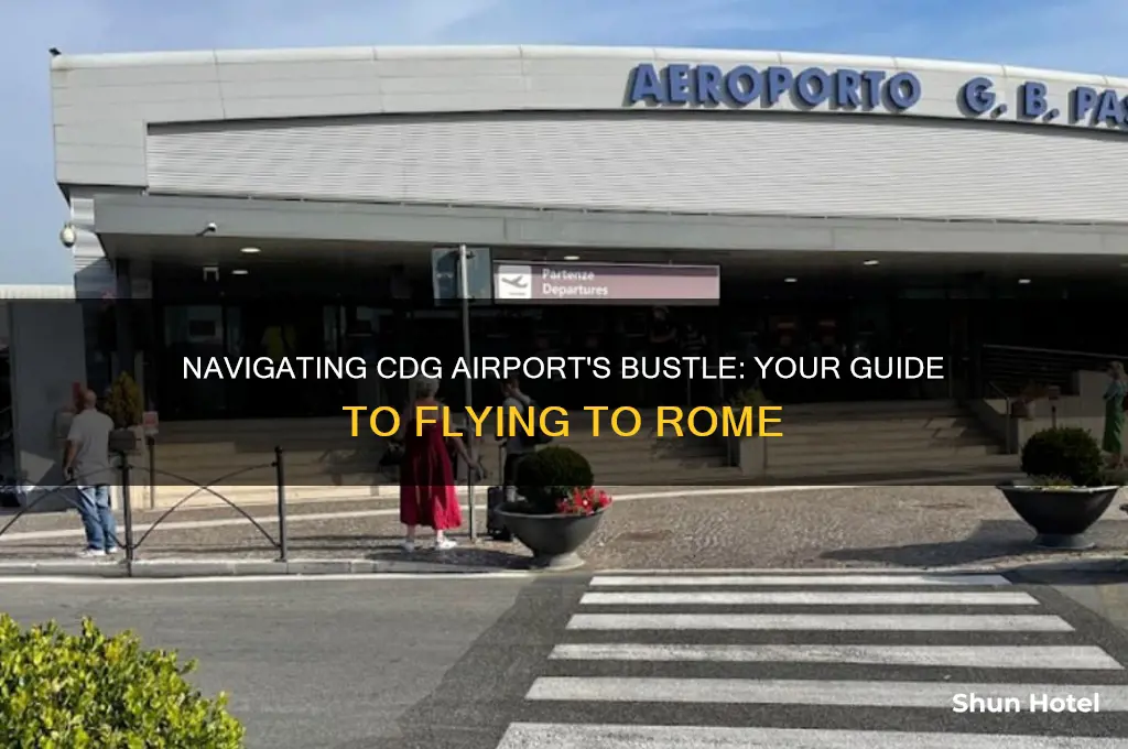 how busy is cdg airport fly to rome