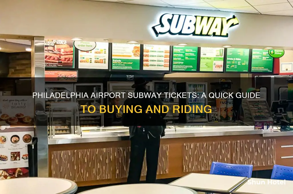 how buy tickets subway philadelphia international airport
