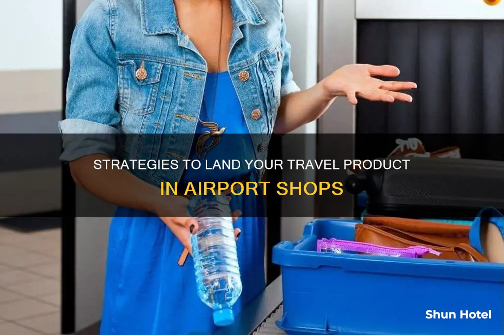 how can get my travel product into the airport shops