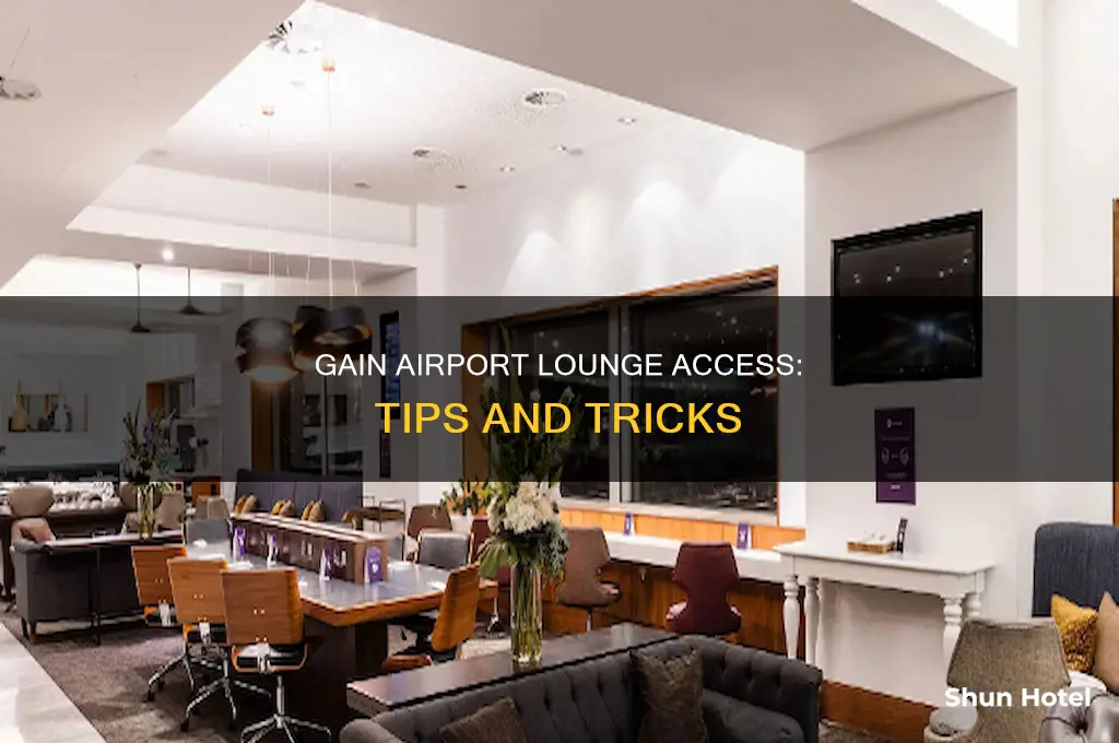 how can i access airport lounge