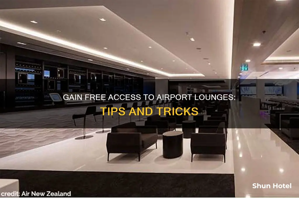 how can i access airport lounges for free
