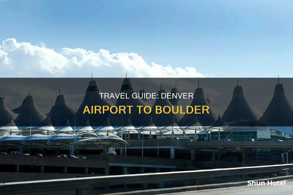 how can i get from denver airport to boulder
