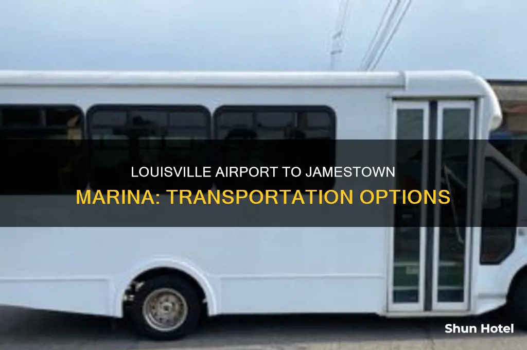 how can i get from louisville airport to jamestown marina
