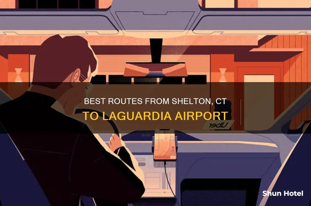 how can i get from shelton ct to laguaria airport