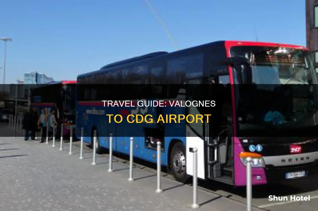 how can i get from valognes france to cdg airport