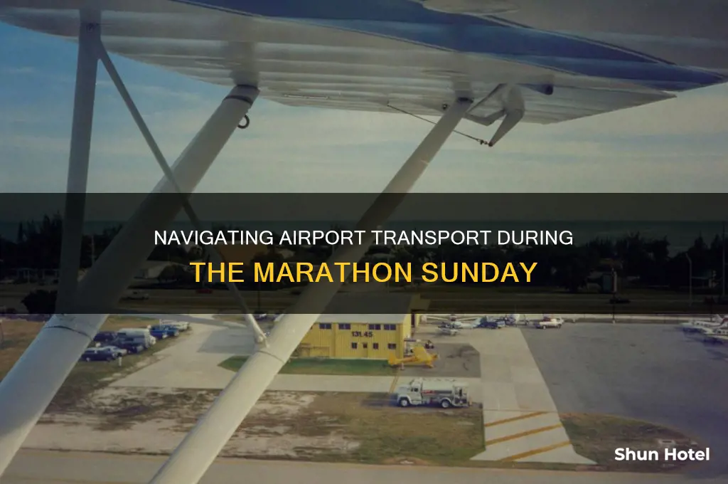 how can i get to airport marathon sunday