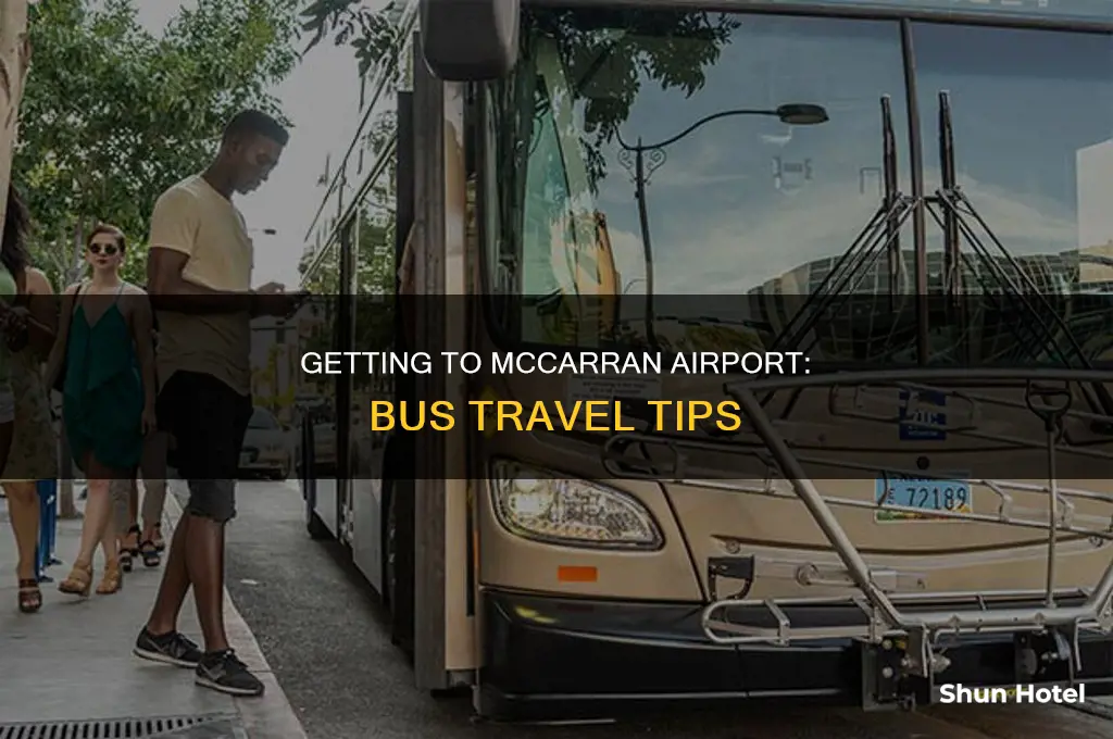 how can i get to mccarran airport by bus