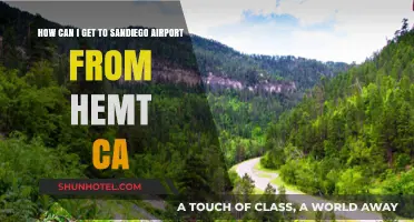 Best Routes to San Diego Airport from Hemet, CA