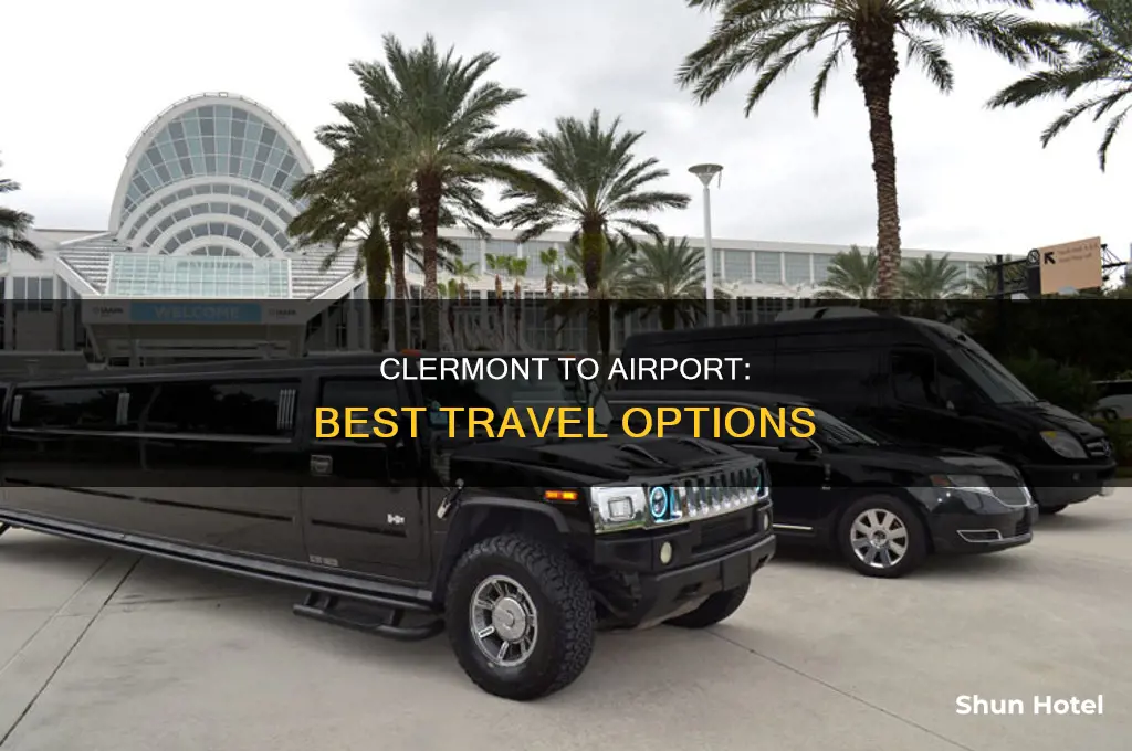 how can i get to the airport from clermont
