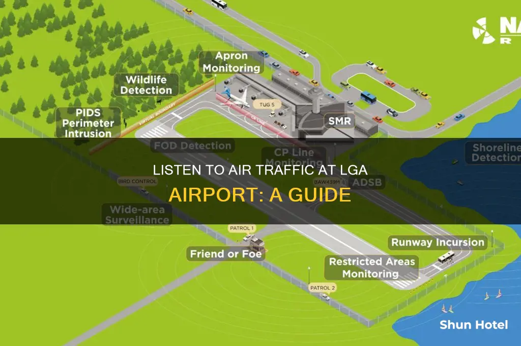 how can i listen to air traffic at lga airport