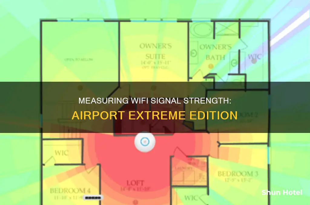 how can i measure wifi signal coming from airport extreme