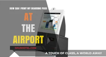 Printing Your Boarding Pass: Airport Kiosks Simplified