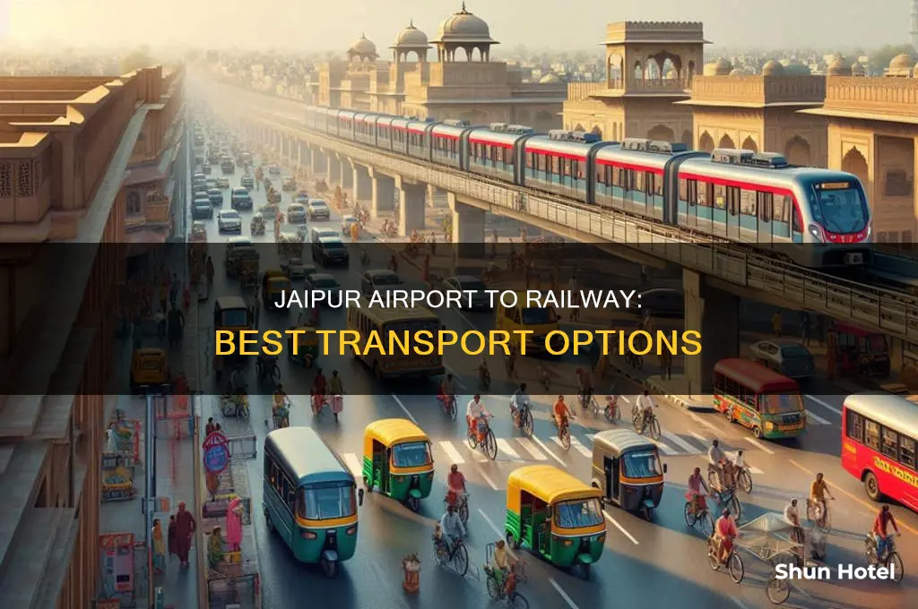 how can i reach jaipur railway station from airport