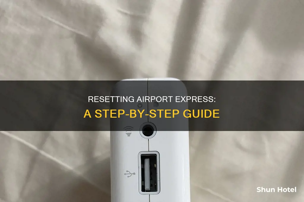 how can i reset my airport express
