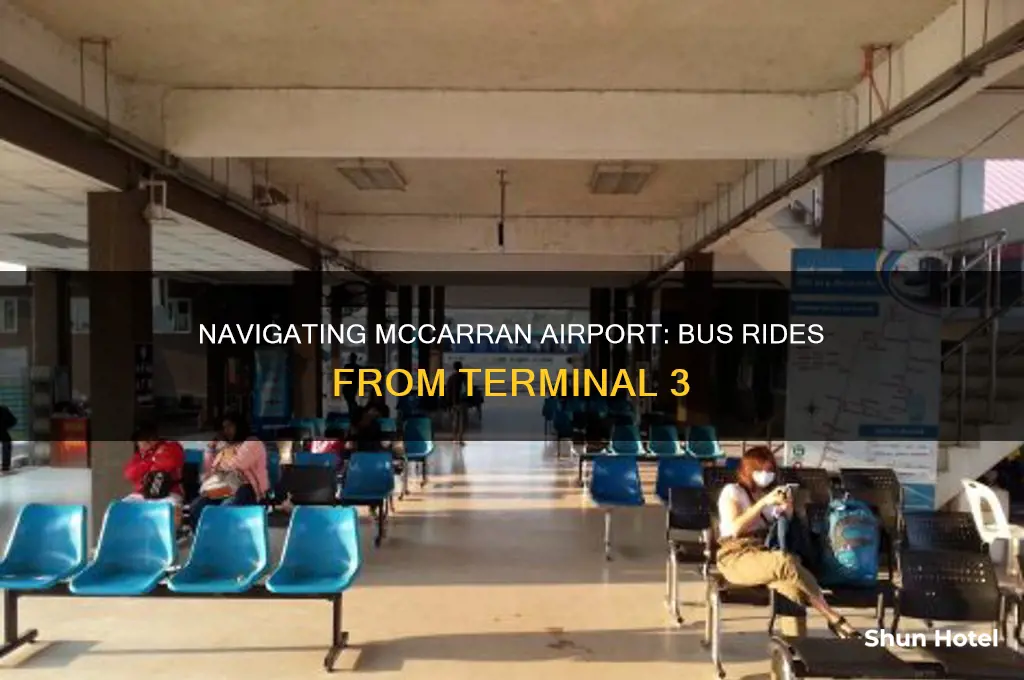 how can i ride bus from terminal 3 mccarran airport