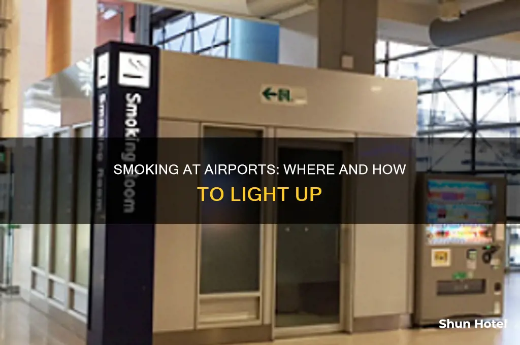 how can i smoke at the airport