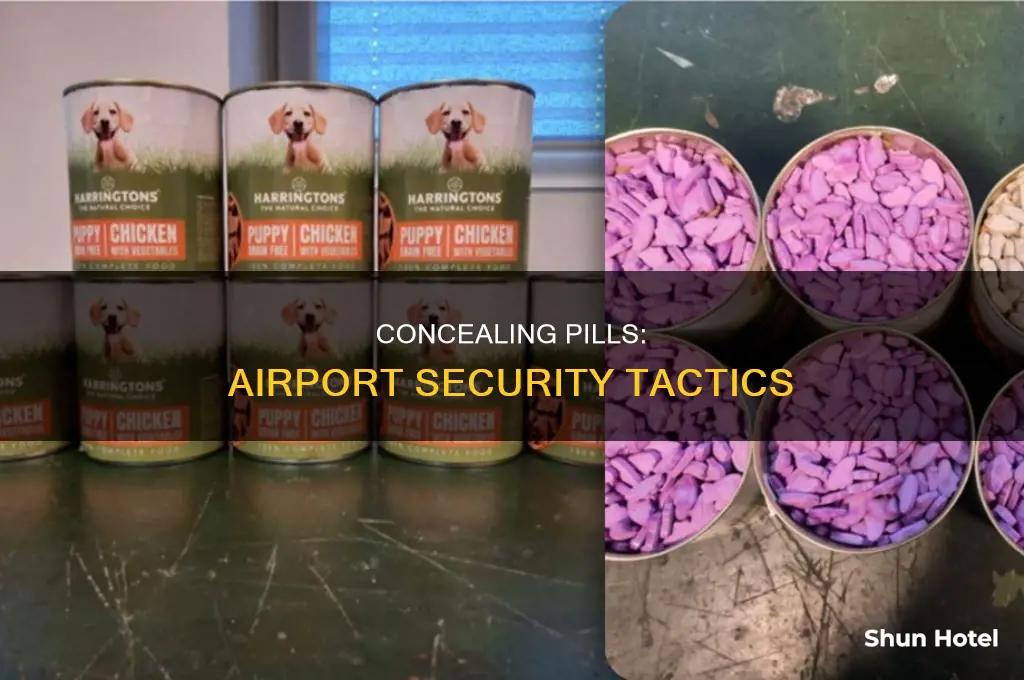 how can i sneak pills into an airport