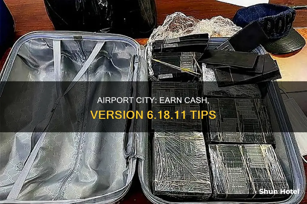 how can you earn cash on airport city version 6.18.11