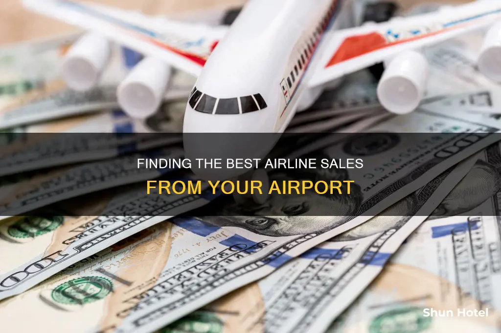 how can you find airline sales from your airport