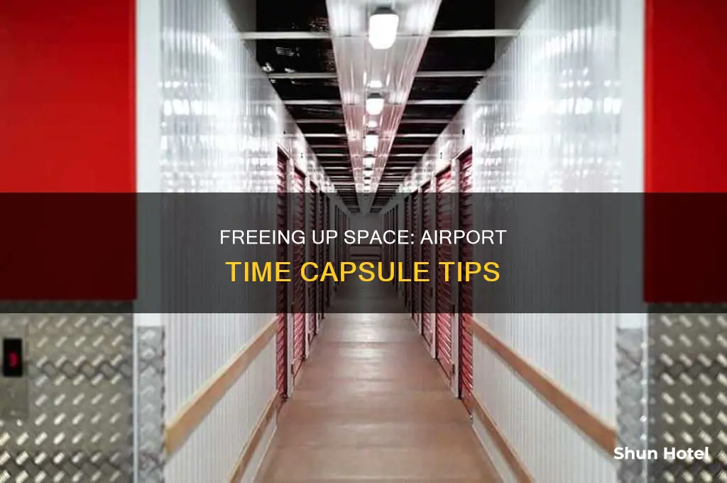 how can you free up space airport time capsule