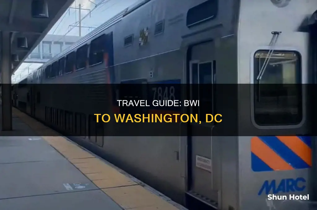 how can you get from bwi airport into washington dc
