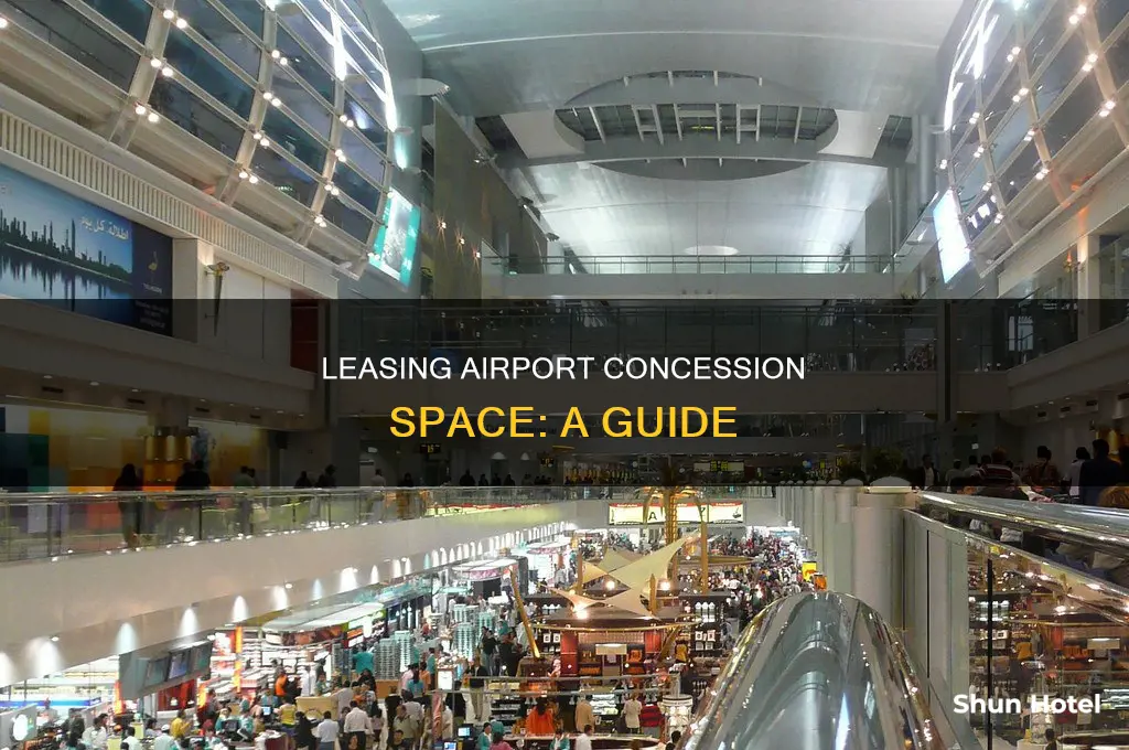 how can you lease space at an airport for concessions