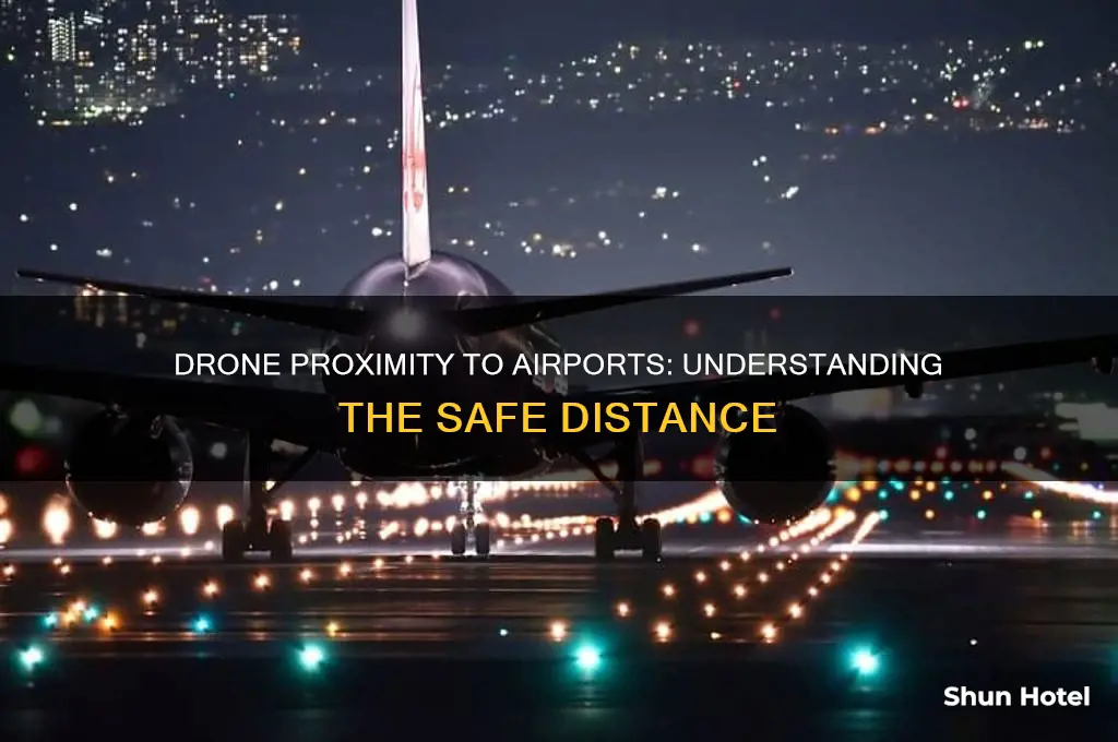 how close can a drone be to an airport
