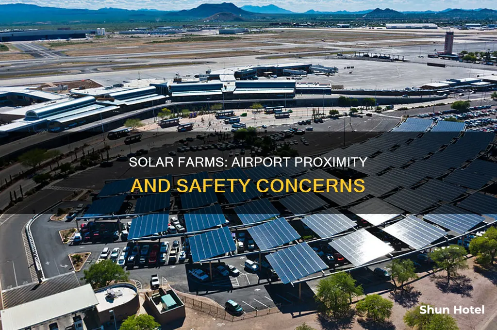 how close can a solar farm be to an airport